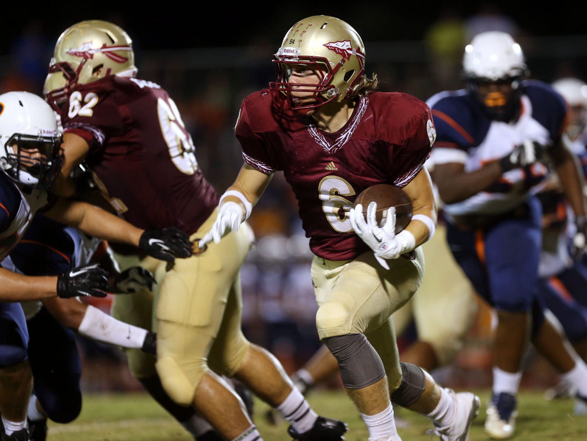 Riverdale's Austin Bryant rushes against Blackman on Sept. 5, 2014. He is one of this year's players to watch.