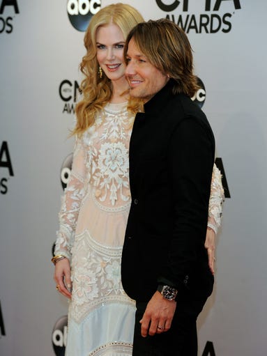 Nicole Kidman and Keith Urban arrive for the CMA Awards.