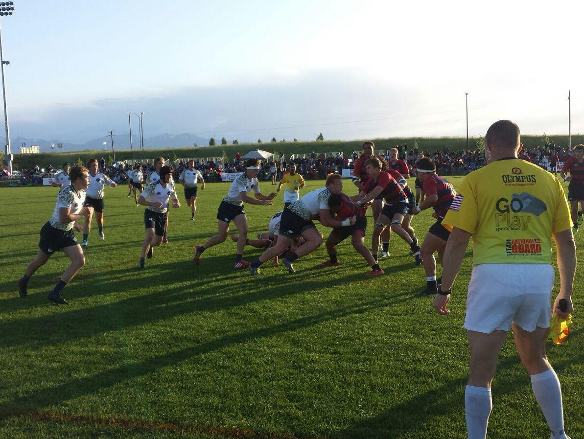 Snow Canyon looked to win its third consecutive state rugby title Saturday night. But the Herriman Mustangs had other plans and routed the Warriors 74-12 in the championship game at RAC field.