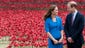 Kate chose an intense blue LK Bennett dress to visit