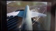 The tail cam view on board Qatar Airways