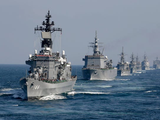 The Japanese Maritime Self-Defense Force flagship and