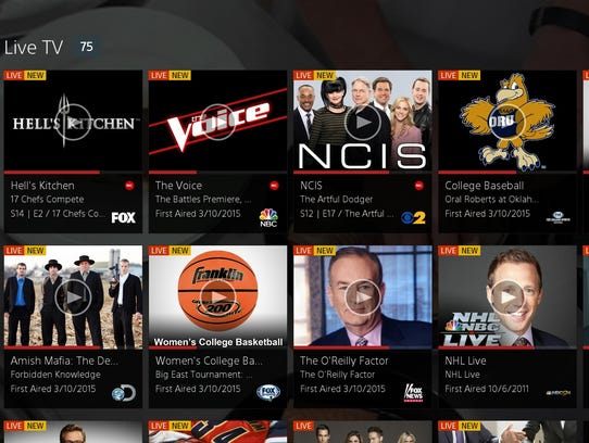 A screenshot from the new Sony PlayStation Vue online