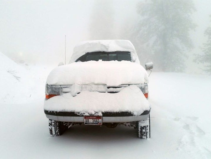 Bogus Basin got a hefty helping of snow Saturday