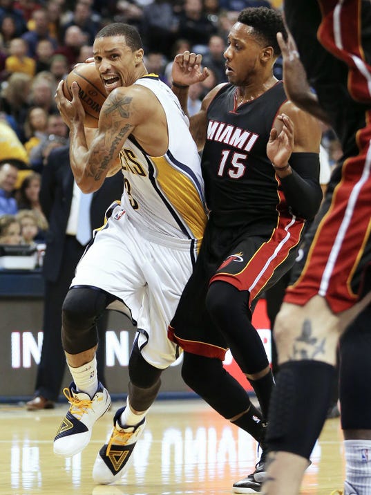 George Hill played his most minutes of the season Wednesday against ...