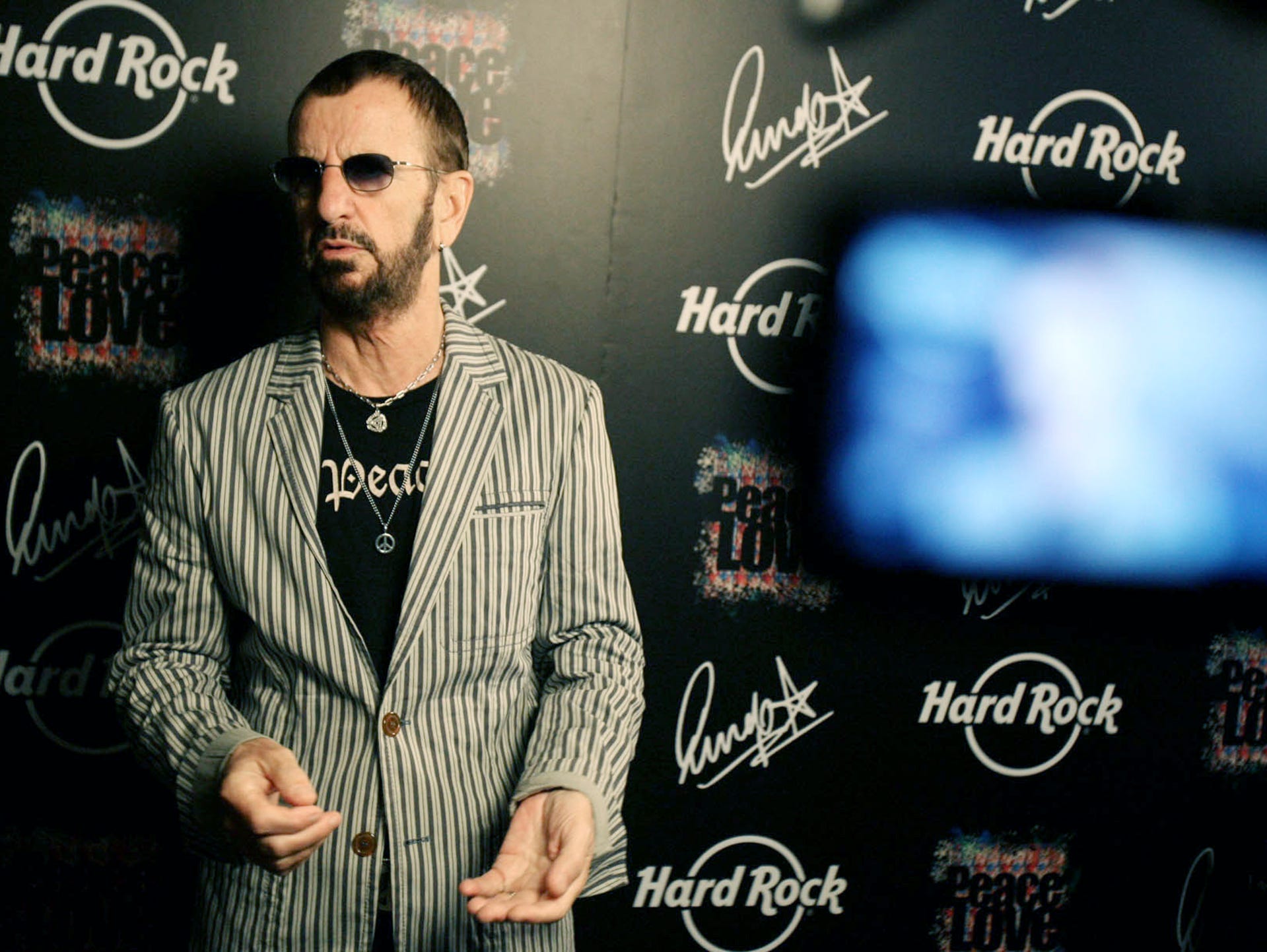 Ringo Starr, once the drummer for legendary band The