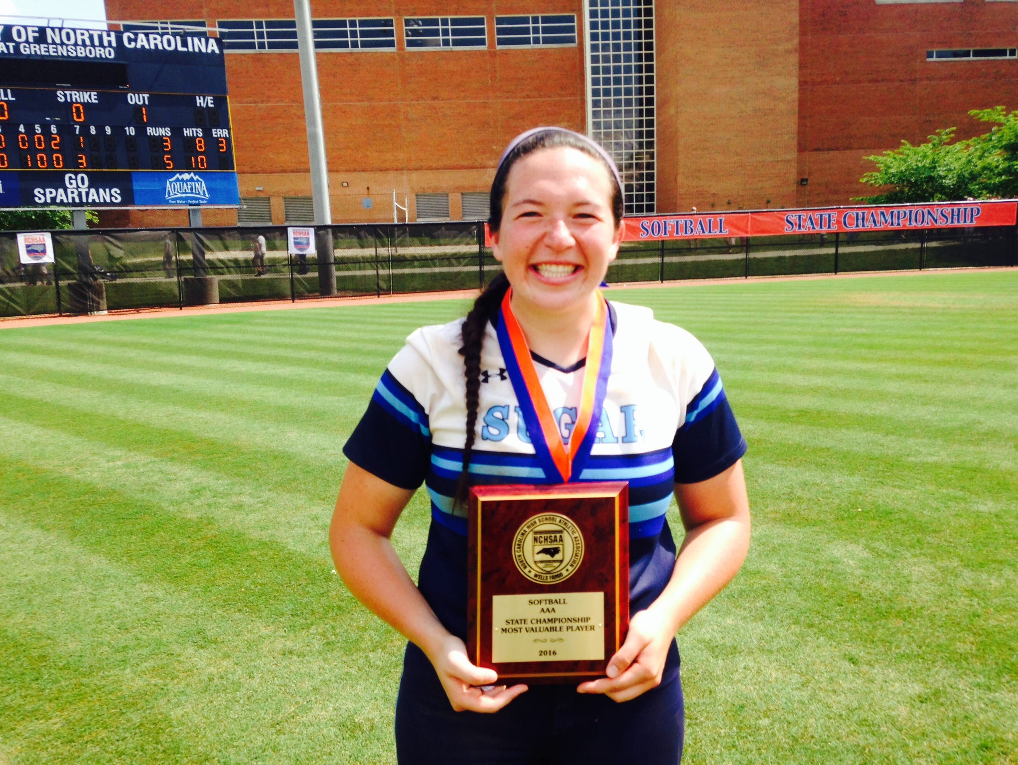 Enka senior Addison Harris.