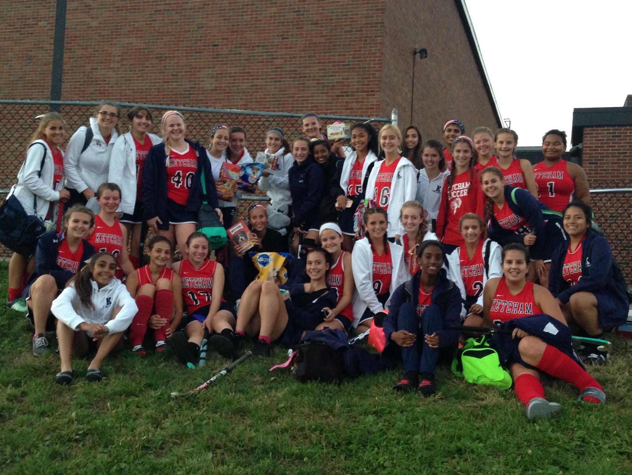 Ketcham's field hockey team took part in the Yorktown team's drive, donating to the SPCA of Westchester Friday.