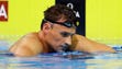 Ryan Lochte reacts after the men's 400-meter individual