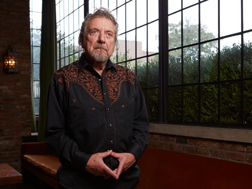 Singer Robert Plant at the Bowery Hotel in New York