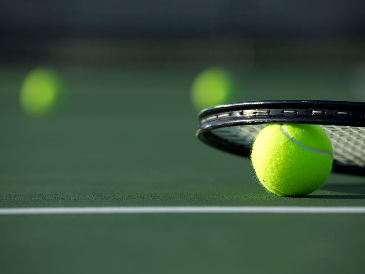 Tennis Ball and Racket