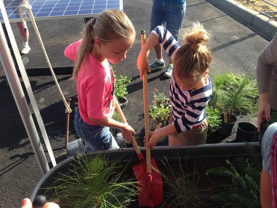 Children were asked to tend gardens as part of the