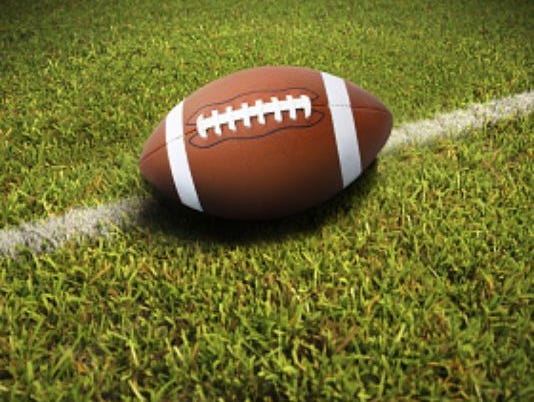 Football on field