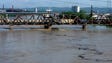 The rising Cumberland River gets closer to the railroad’s