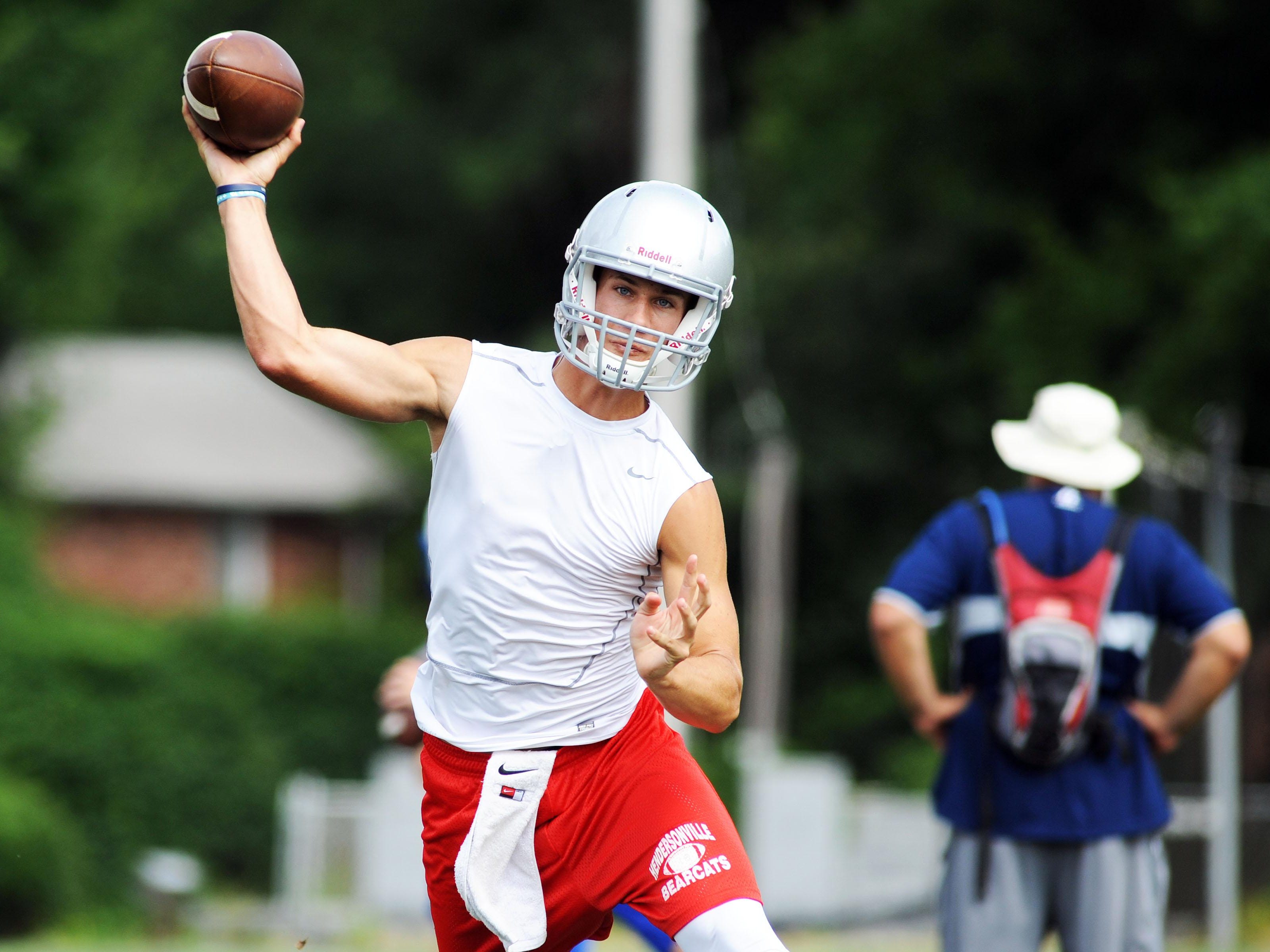 Hendersonville quarterback Michael Schmidt passed for 2,975 yards and 26 touchdowns last season.