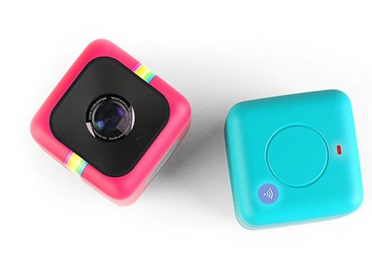 The Polaroid Cube+ camera.