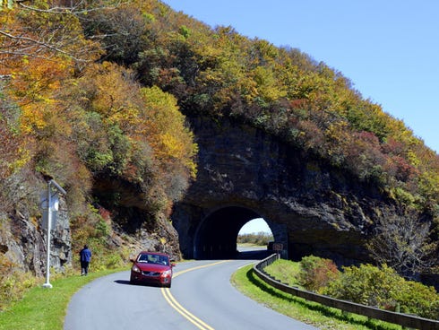 A 64-year-old woman was found tied to a tree in the area of Craggy Gardens along the Blue Ridge Parkway in North Carolina on Thursday, May 12, 2016. In this 2013 file photo, fall colors are approaching their peak in the Craggy Gardens area and north 