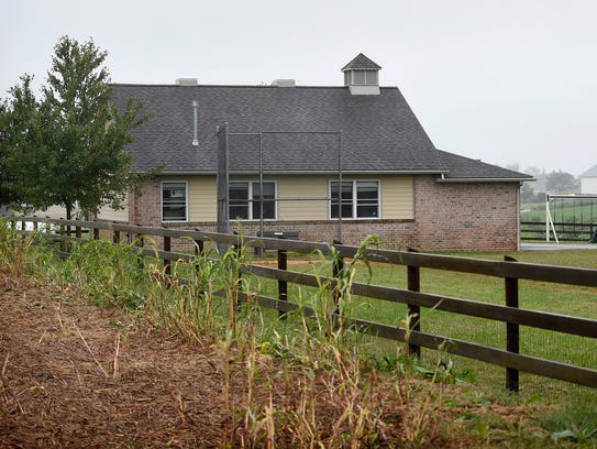 The New Hope School, built several hundred yards from