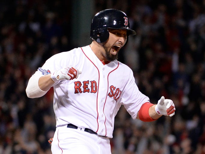 Shane Victorino hit a game-winning grand slam in the seventh inning of Game 6 of the ALCS that led Boston to the World Series. More shocking, his teammate hit one on Game 2. A look back at recent grand slams in the postseason: