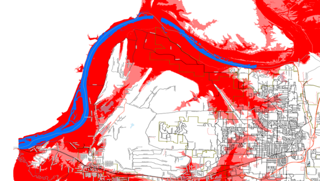 Egas strip map