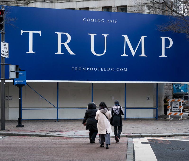 Site of the Trump International Hotel in Washington, D.C.