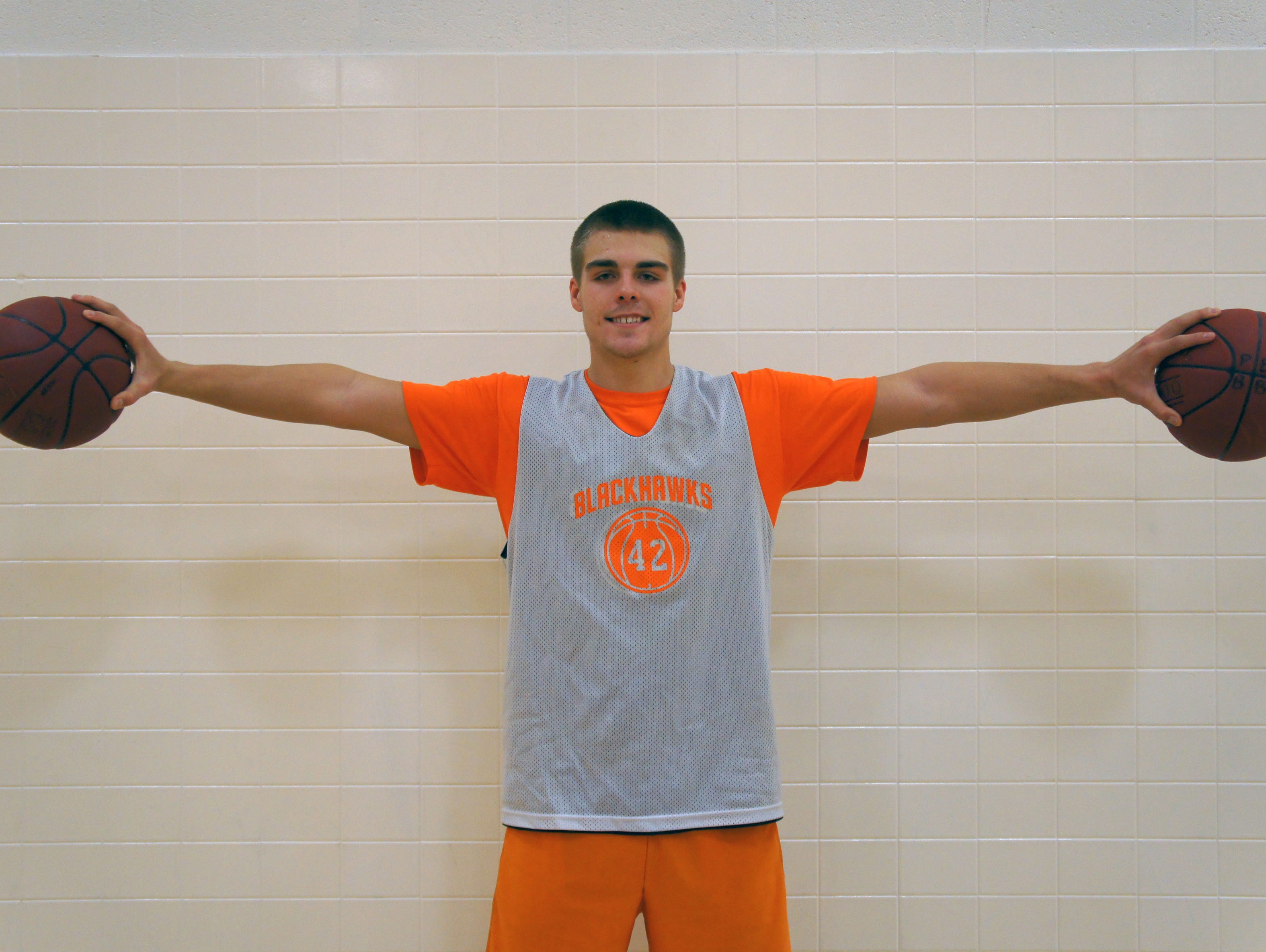 Port Edwards senior Jared Joslin is a three-sport student/athlete for the Blackhawks. He scored a career high 38 points in the season opener.