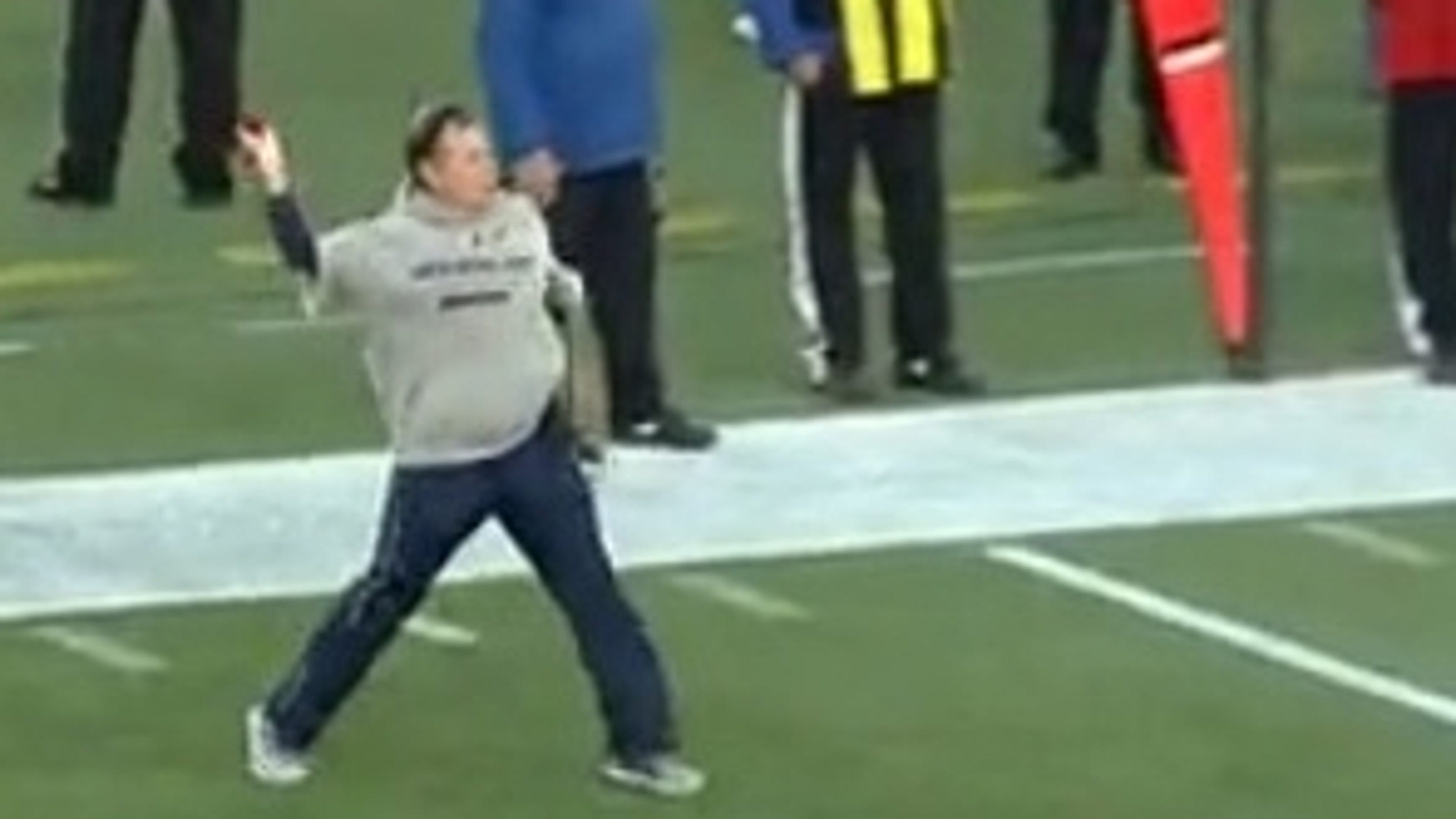 Bill Belichick is the best at throwing a challenge flag too (VIDEO)