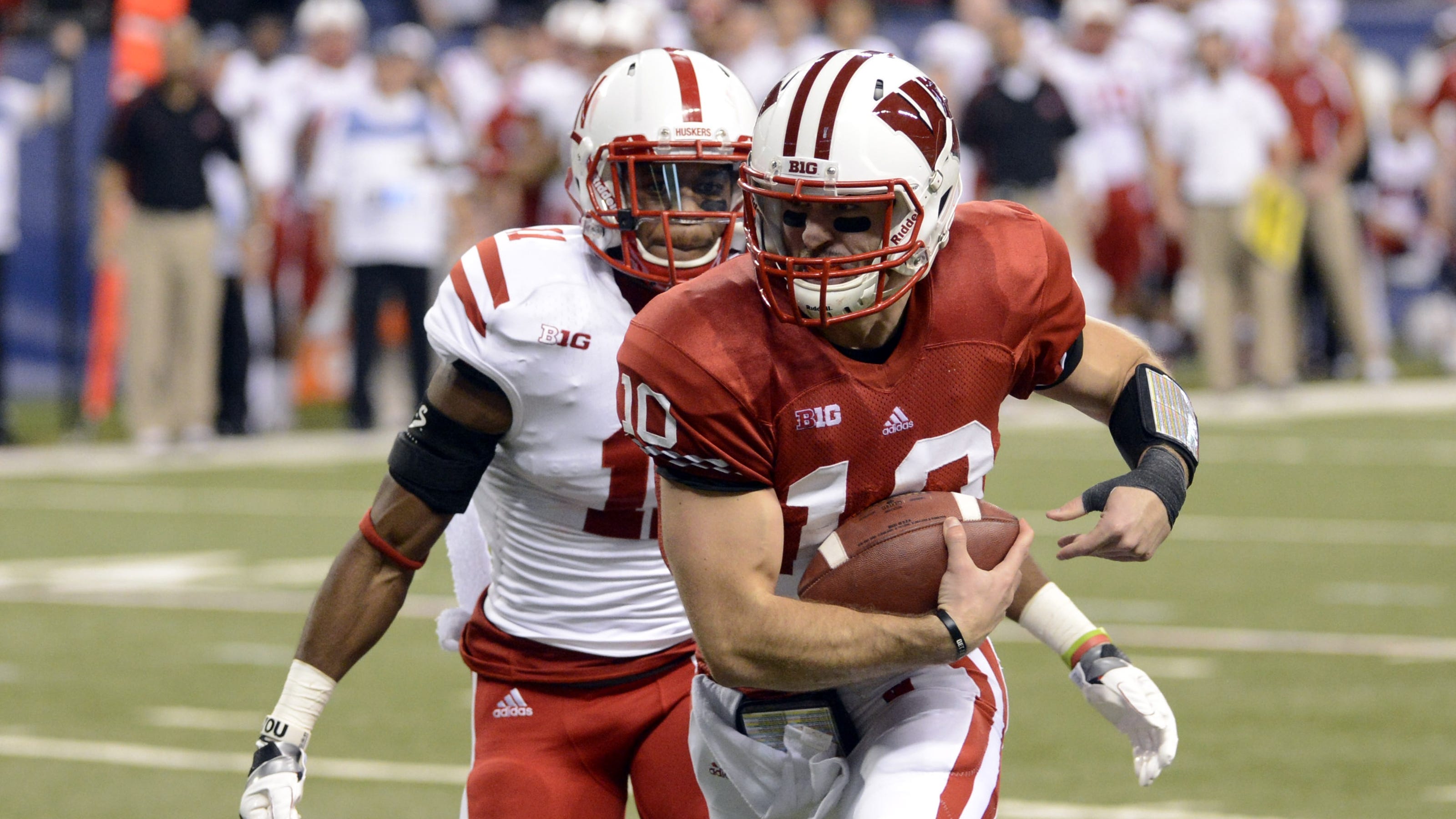 WATCH Nebraska QB's long, winding touchdown run
