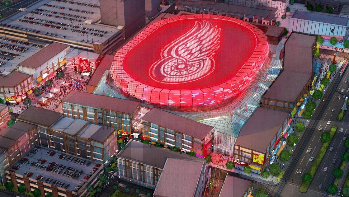 Detroit Pistons should share new downtown arena with Red Wings