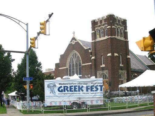 The Greek Festival was a learning experience for both Greek culture (certainly the food) and the Greek Orthodox Church.
