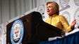 Clinton speaks at the NAACP