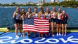 Team USA won gold in the women's eight rowing competition.