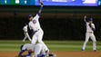 Game 1 in Chicago: Cubs shortstop Addison Russell doubles