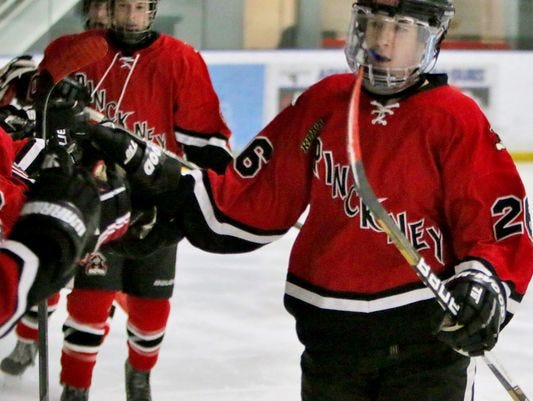 Pinckney's Connor Smith scored two goals in the Pirates 5-4 loss to Walled Lake Western on Monday.