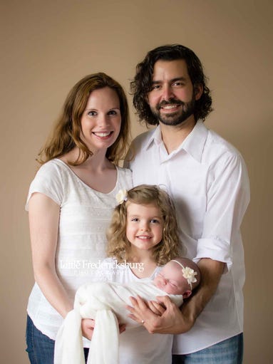 Lance Buckley with his family.