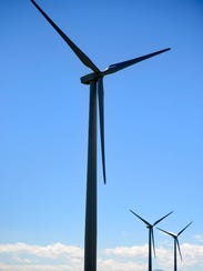 NorthWestern Energy’s Spion Kop wind farm near Geyser.
