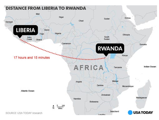 Rwanda to begin screening U.S. air travelers for Ebola - what do they know that the CDC doesn't?   635494854900913990-liberia-rwanda-One