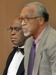 Donald Bullock, left, former Usher-Collier Heights