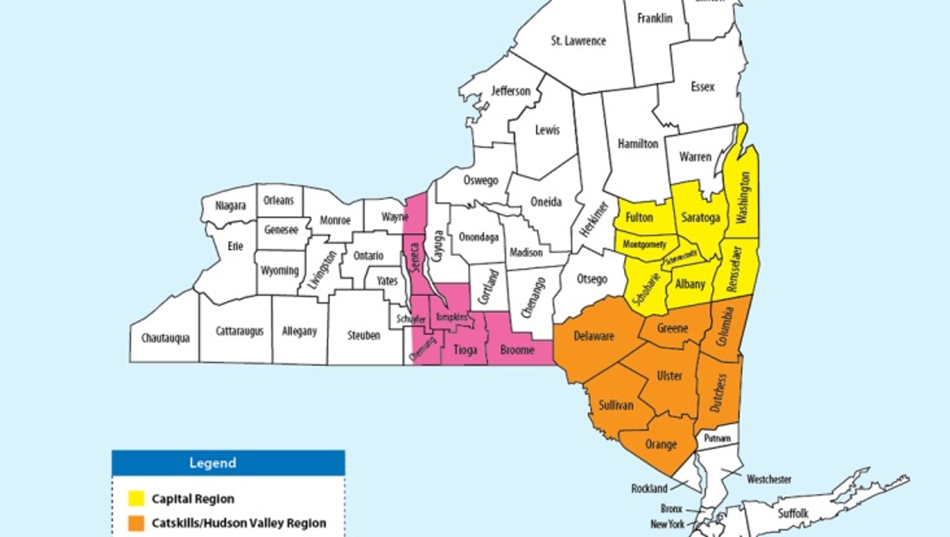 Inside Bets Comparing Orange County to Sullivan, Ulster