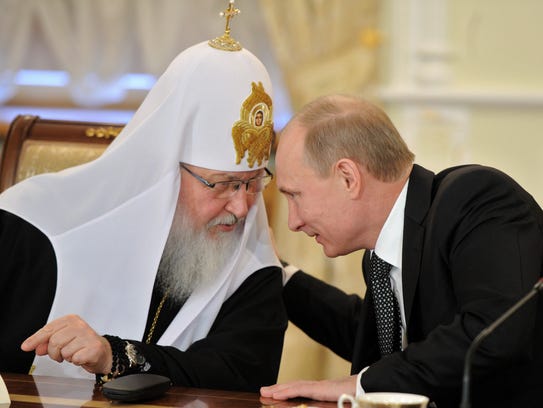 In a 2012 file photo, Russian Orthodox patriarch Kirill