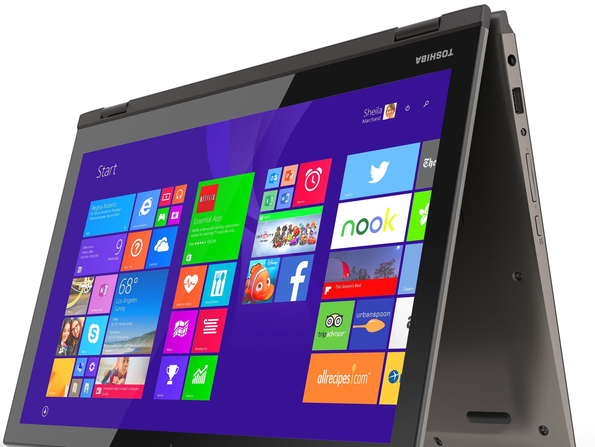 Toshiba aims for mainstream 4K with a 12.5-inch touchscreen.