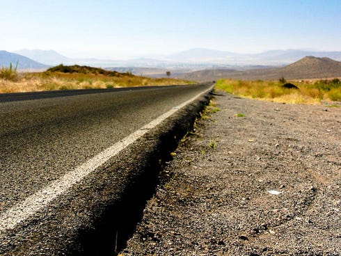 Federal Highway 1, Mexico: The only road to link the far-flung towns and villages of Mexico's sun-baked Baja Peninsula is this narrow, two-lane byway. Shared by freight trucks, oversized RVs and, well, almost every single vehicle on this 1,000-mile-l