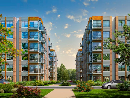 A rendering from the proposed Town Square Residences.