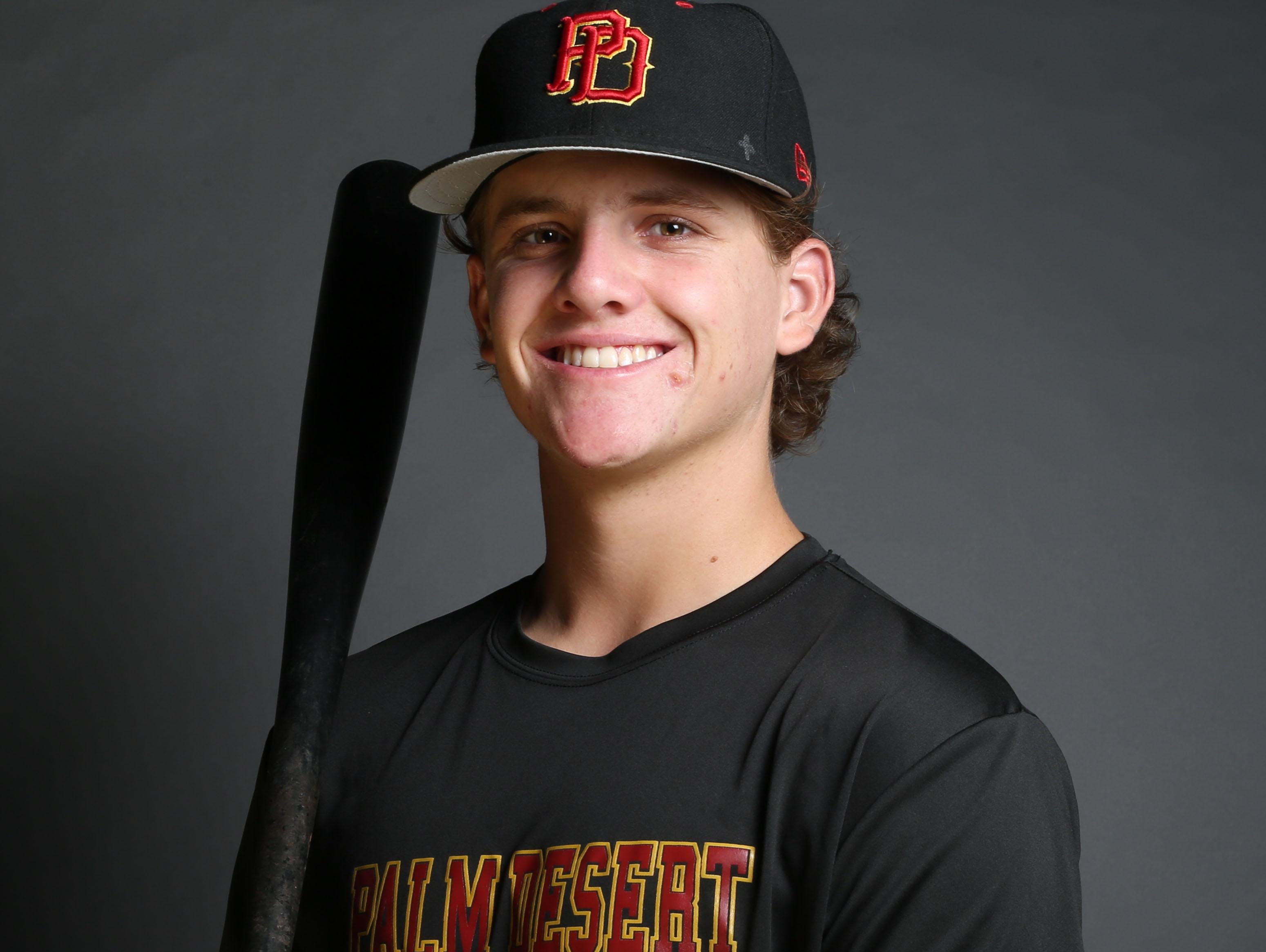 Travis Moniot of Palm Desert High School is the Desert Sun’s top baseball player this season.