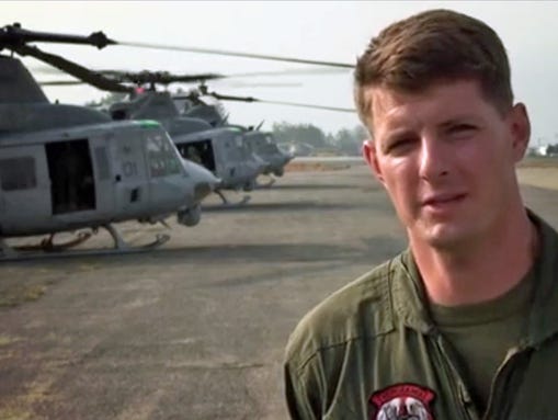 Captain Dustin Lukasiewicz, a UH-1Y pilot with Marine
