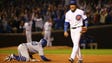 Game 1 in Chicago: Cubs shortstop Addison Russell reacts