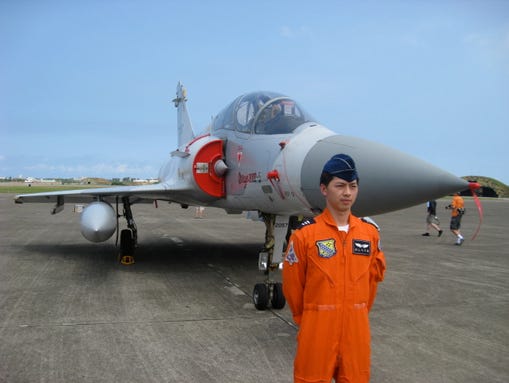 A Taiwanese Dassault Mirage 2000 fighter jet.