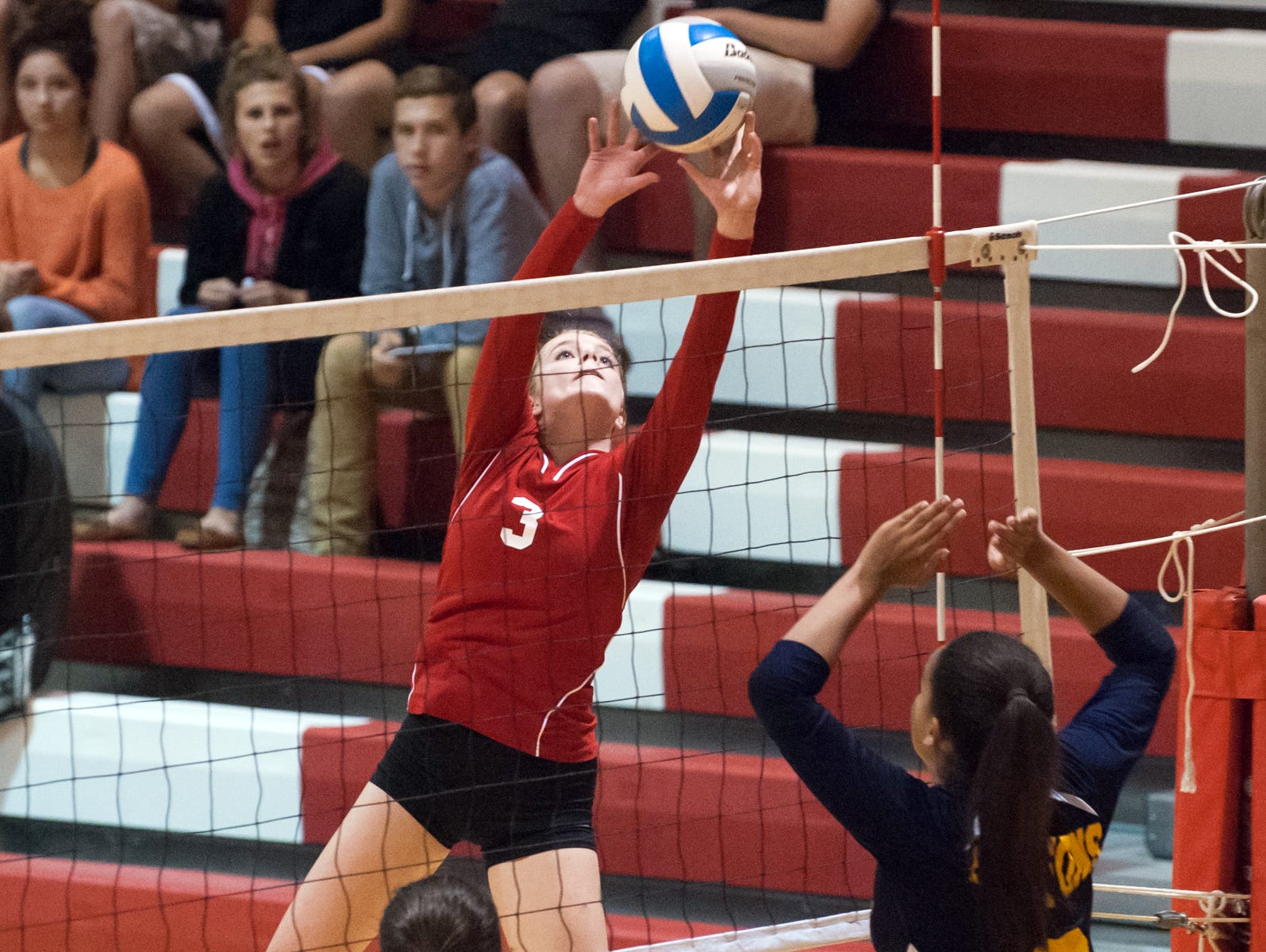 St. Philip's Abby McKinzie during district action on Tuesday.