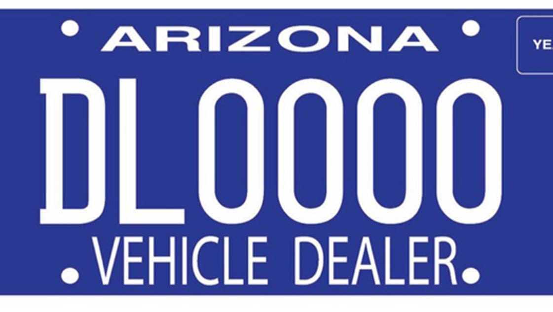 AZ issues new license plates to car dealers