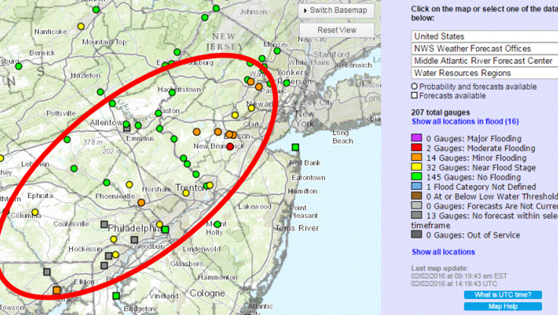 UPDATE Half of New Jersey at risk for flooding